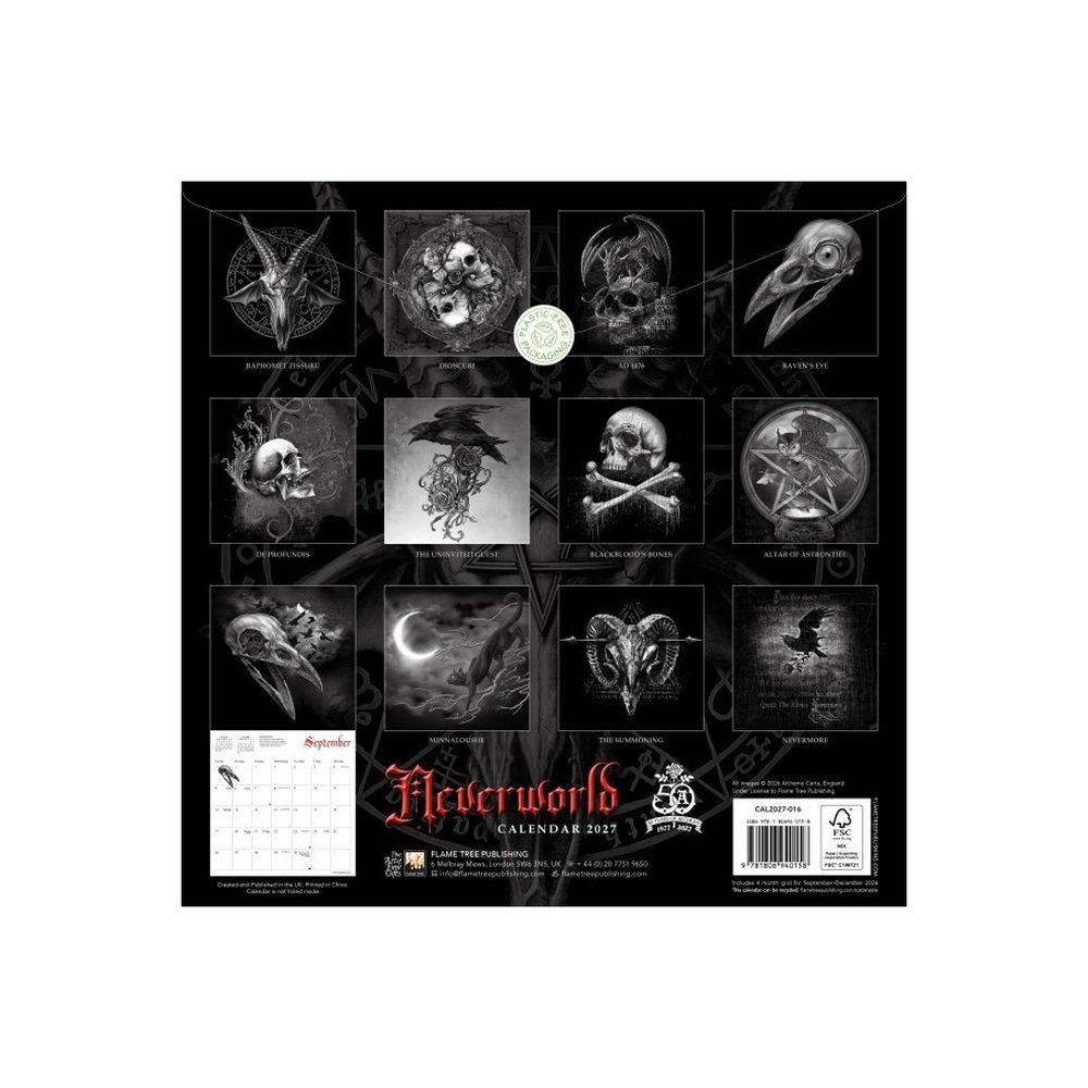 Alchemy - Neverworld' Black & White 2027 Calendar - Black/White